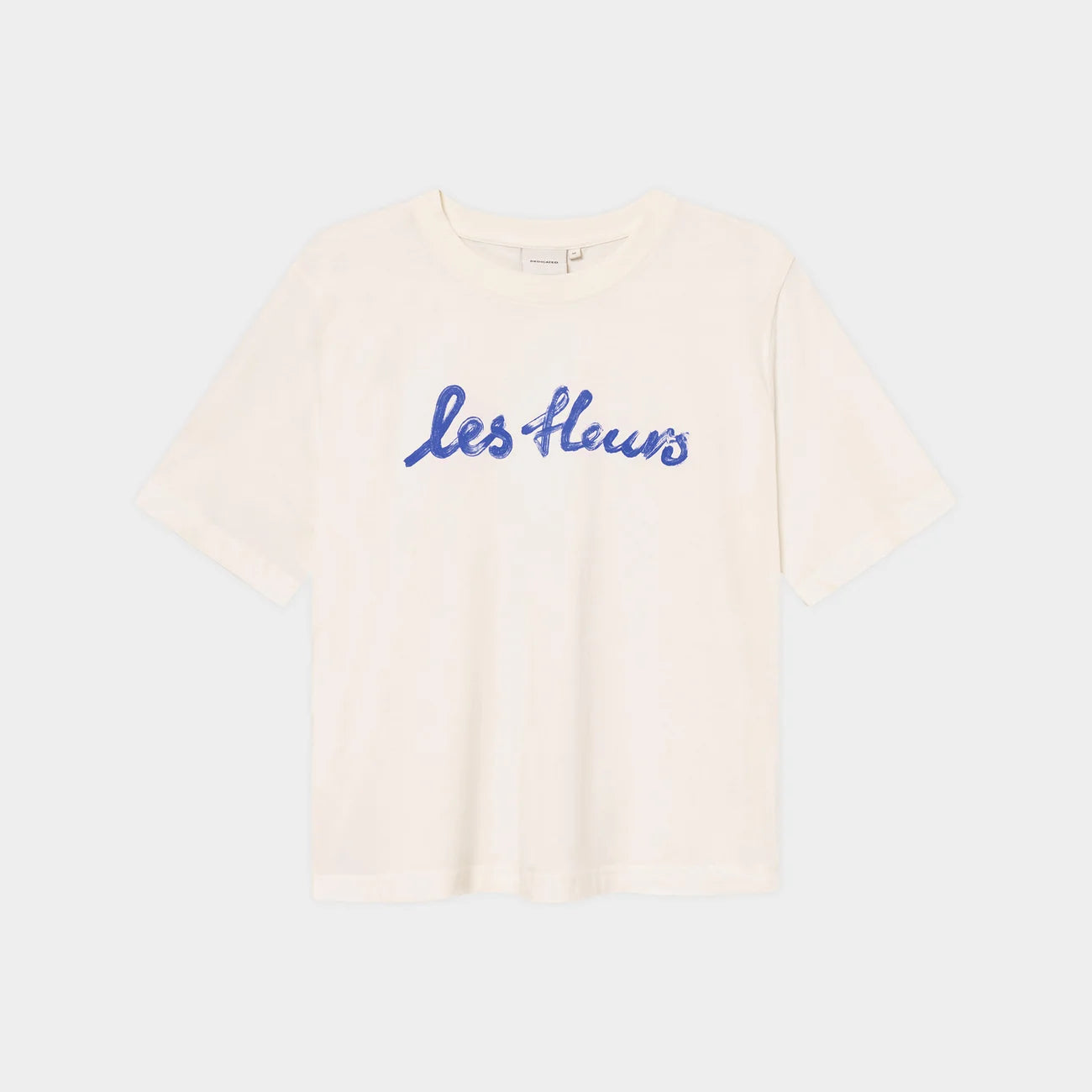 T-shirt Vadstena Les Fleurs Scripted, Offwhite