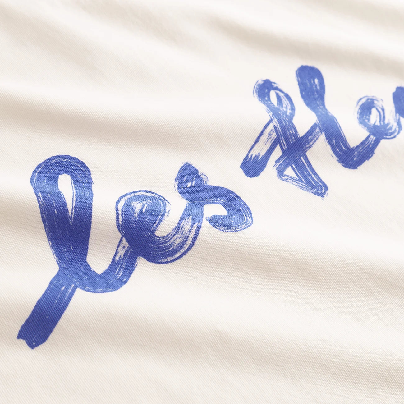 T-shirt Vadstena Les Fleurs Scripted, Offwhite