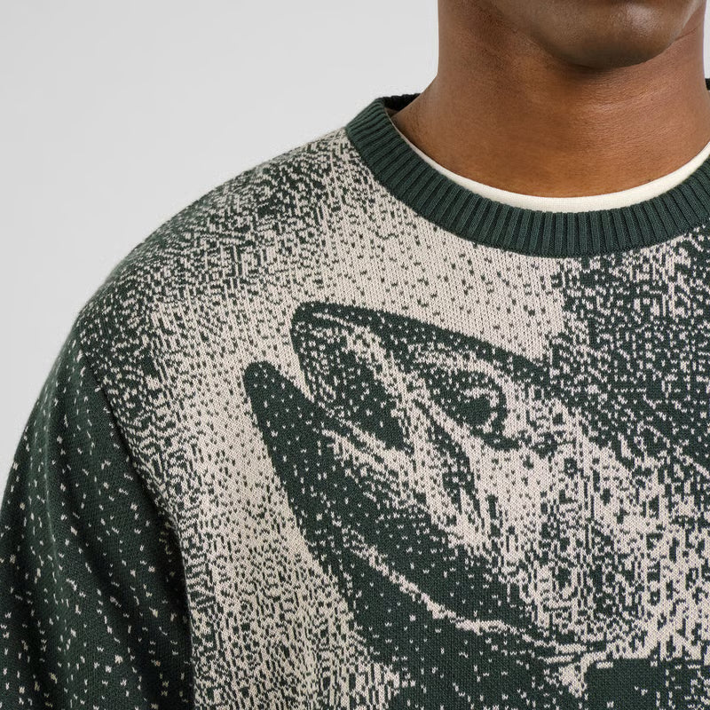 Sweater Mora Jumping Trout, Dark Green