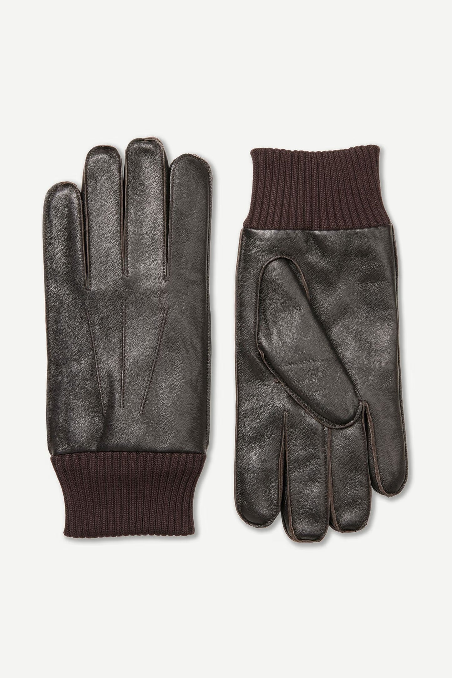 Hackney Gloves Dark Brown, Samsoe Samsoe, Såininorden