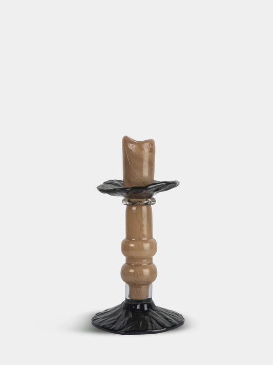 Lara Ljusstake S Black/Beige