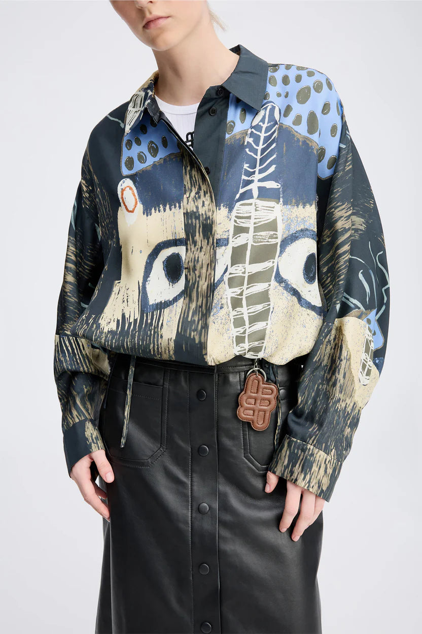 Loasta Top, Black Print