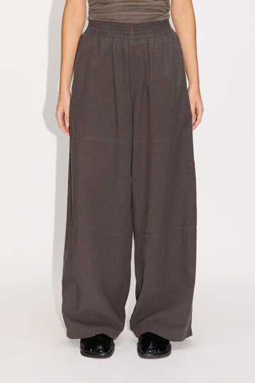 Rave Trousers Dark Brown Check
