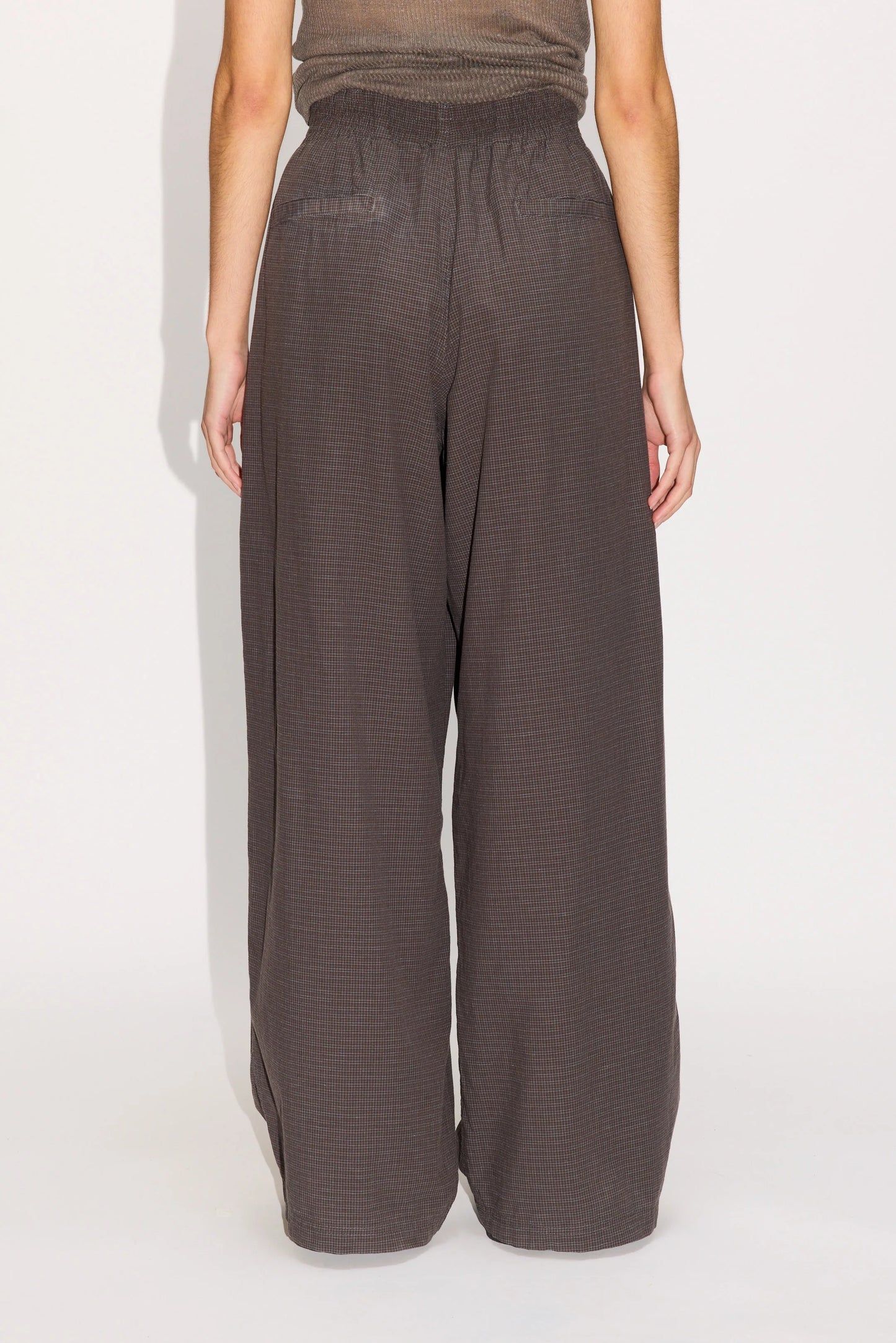 Rave Trousers, Dark Brown Check