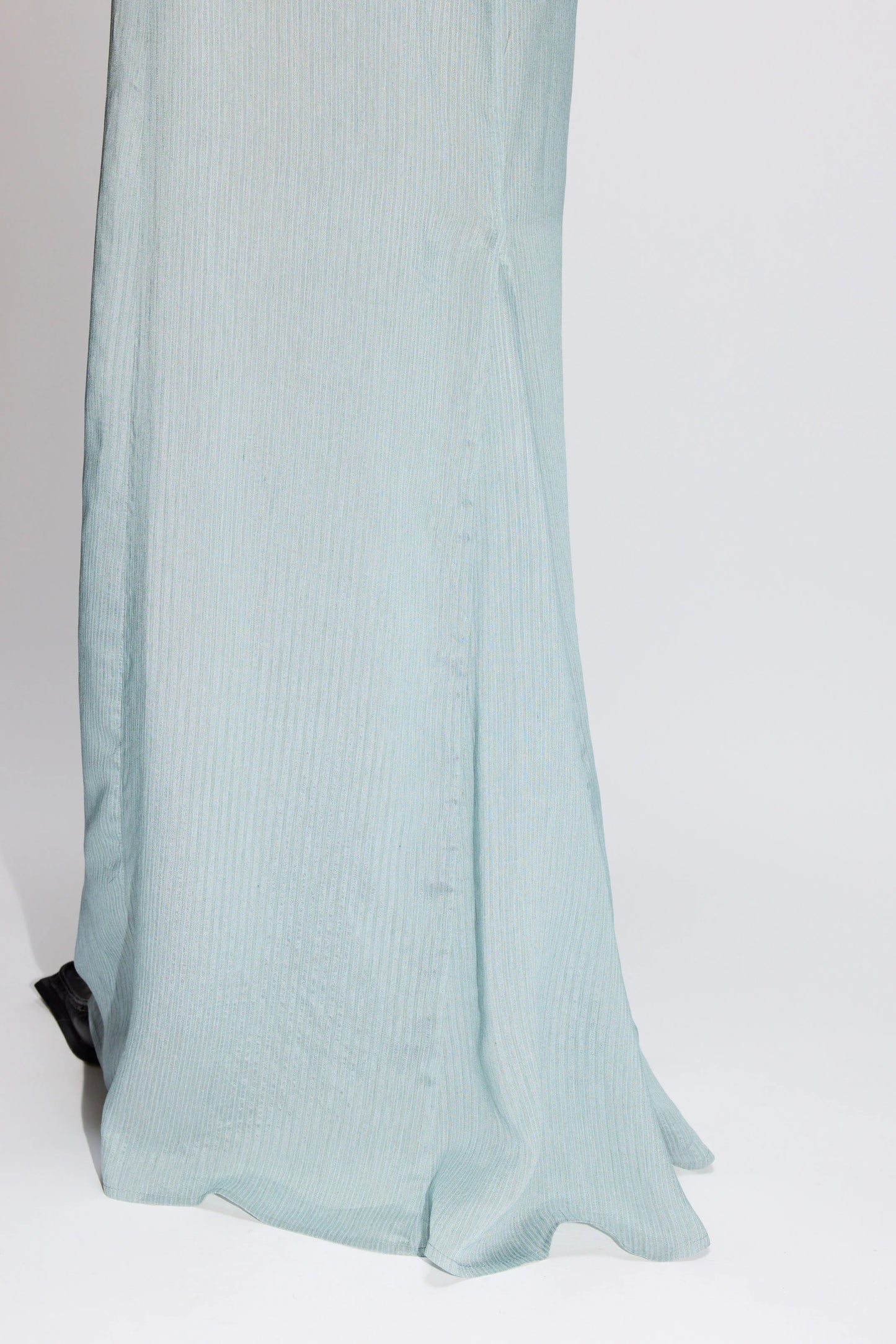 Read Skirt, Blue Silk Stripe