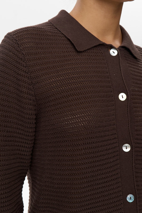 Nuvilde Cardigan, Black Coffee
