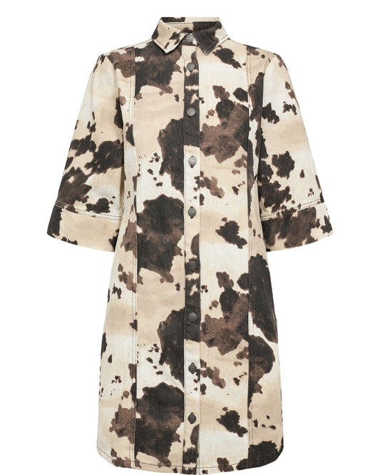 Nuivy Shirt Dres Gray Morn