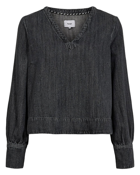Nuseoul Blouse Medium Grey Denim