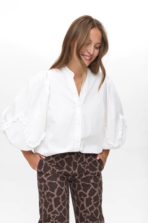 Nuaiko Shirt, Bright White