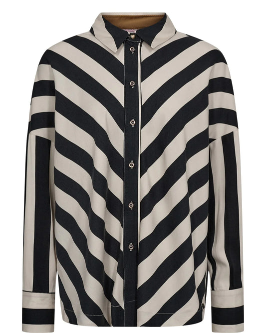 Numinzu Stripe Shirt Caviar
