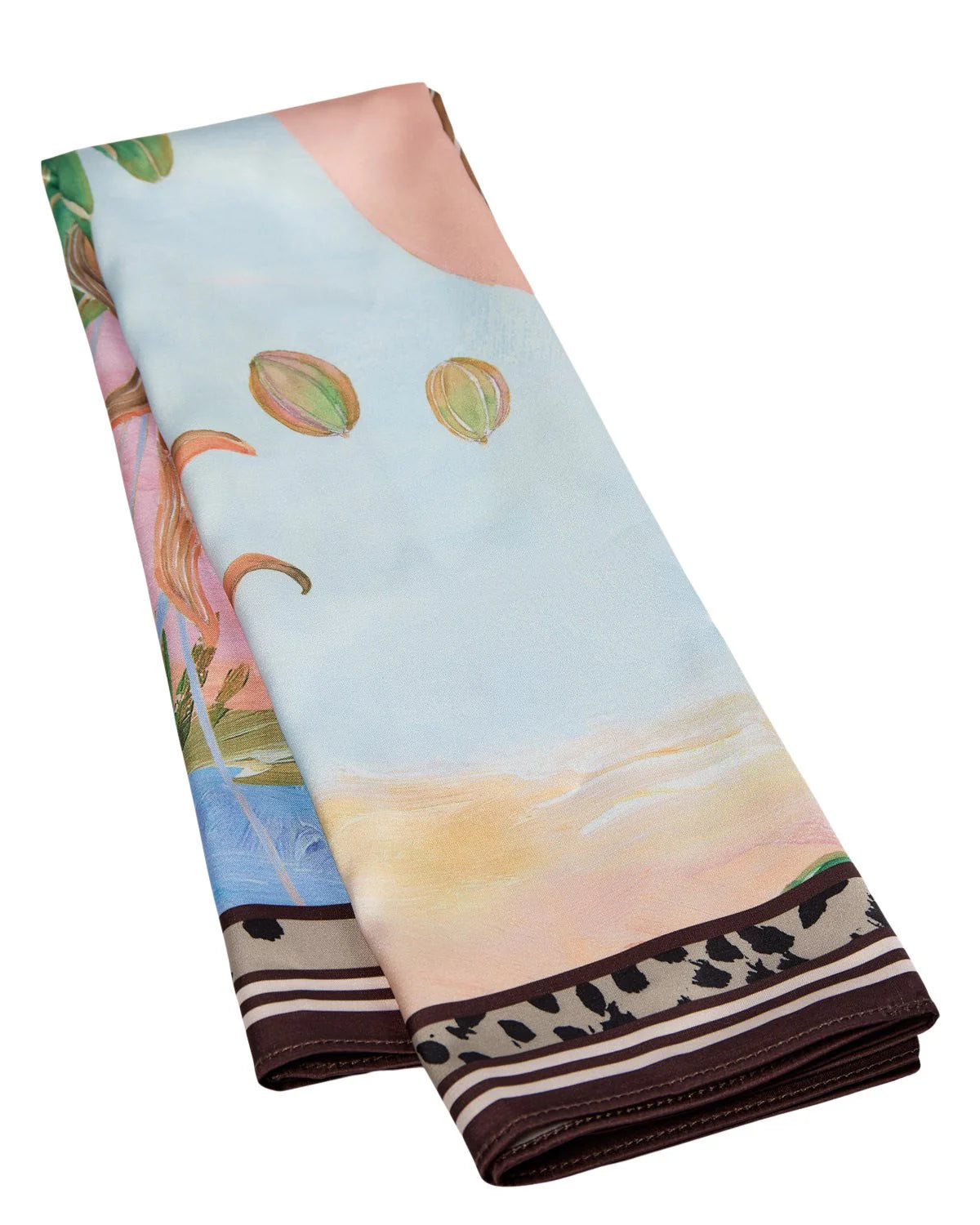 Nukayla Satin Scarf, Airy Blue