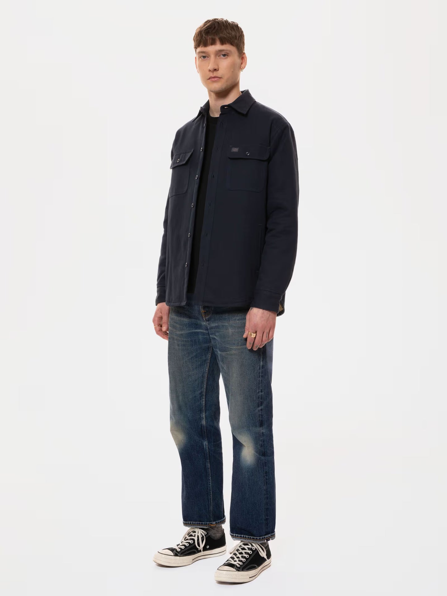 Glenn Padded Shirt, Navy