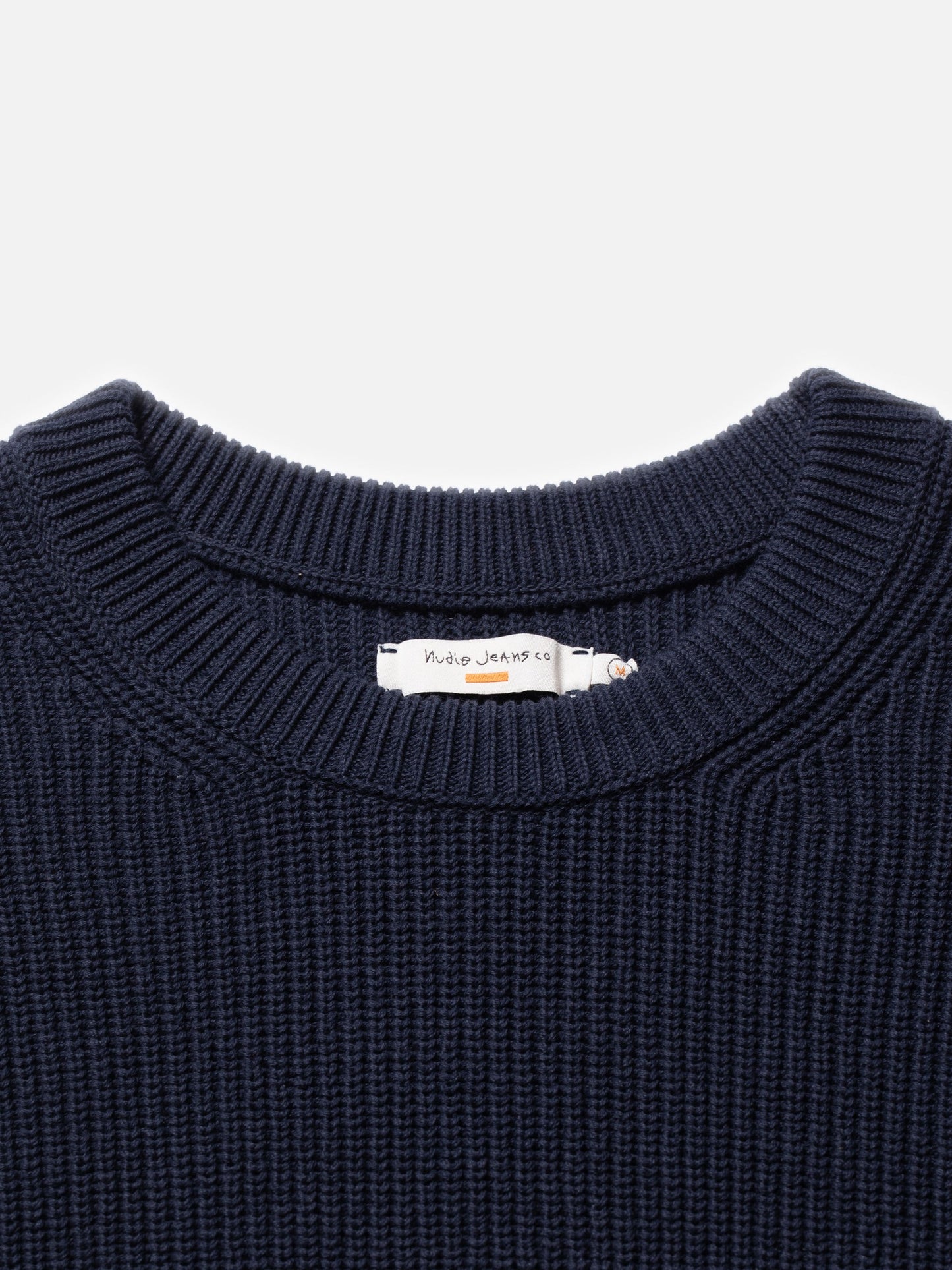 August Rib Cotton Sweater, Navy