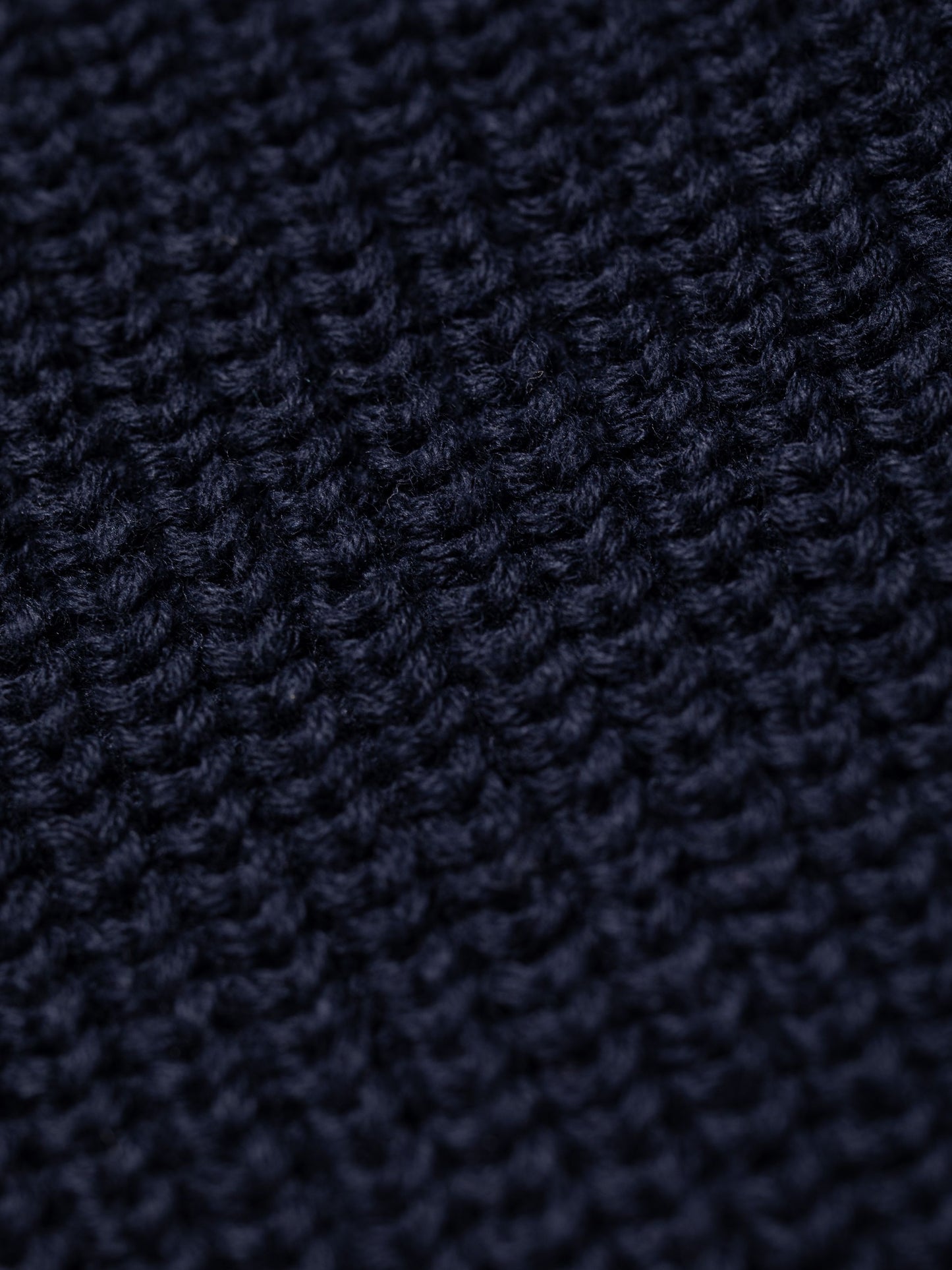 August Rib Cotton Sweater, Navy