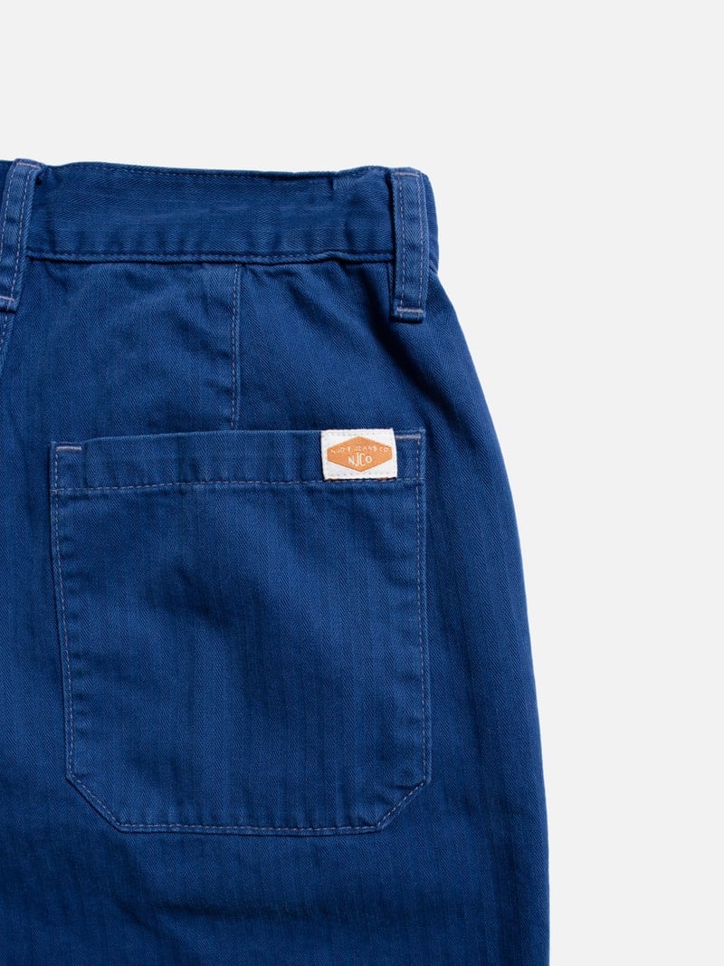 Wendy Herringbone Pants, Blue