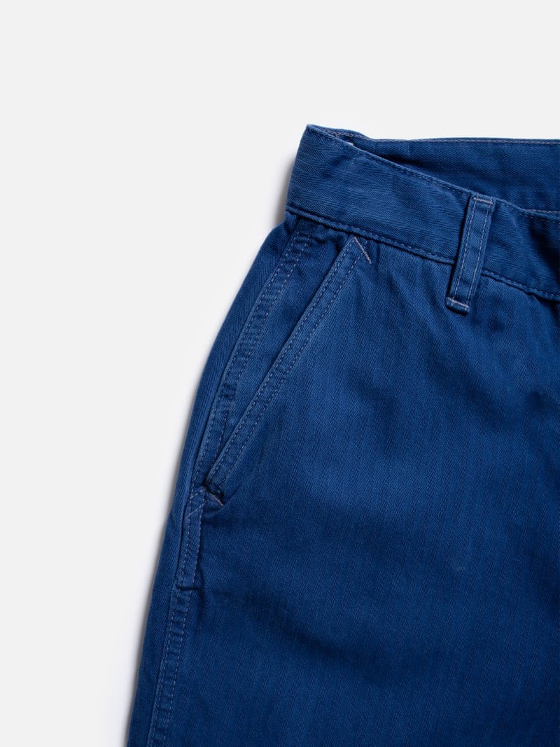 Wendy Herringbone Pants, Blue