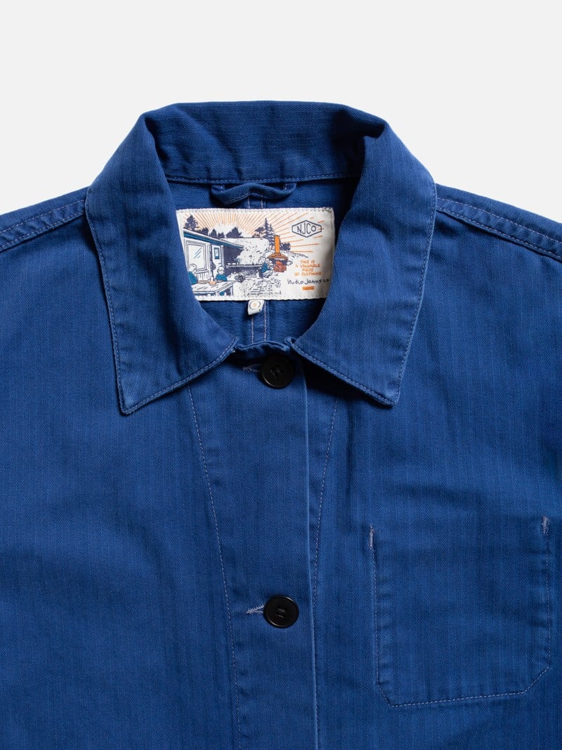 Lovis Herringbone Jacket, Blue
