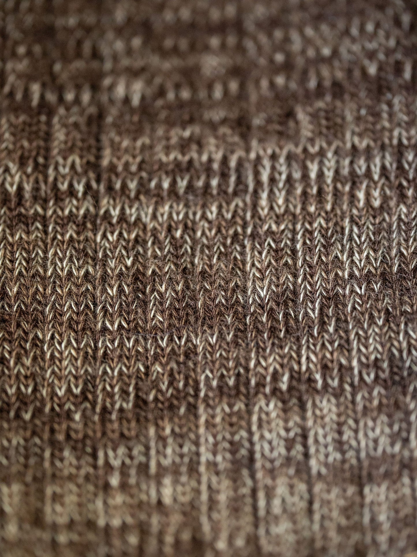 Rasmusson Mens Rib Socks, Brownmelange