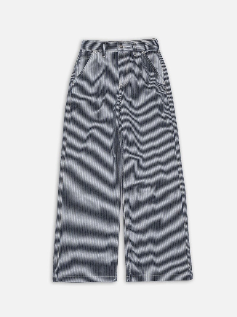 Inez Striped Pants, Blue/Offwhite