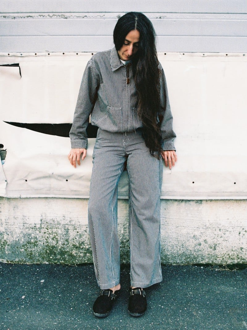 Inez Striped Pants, Blue/Offwhite