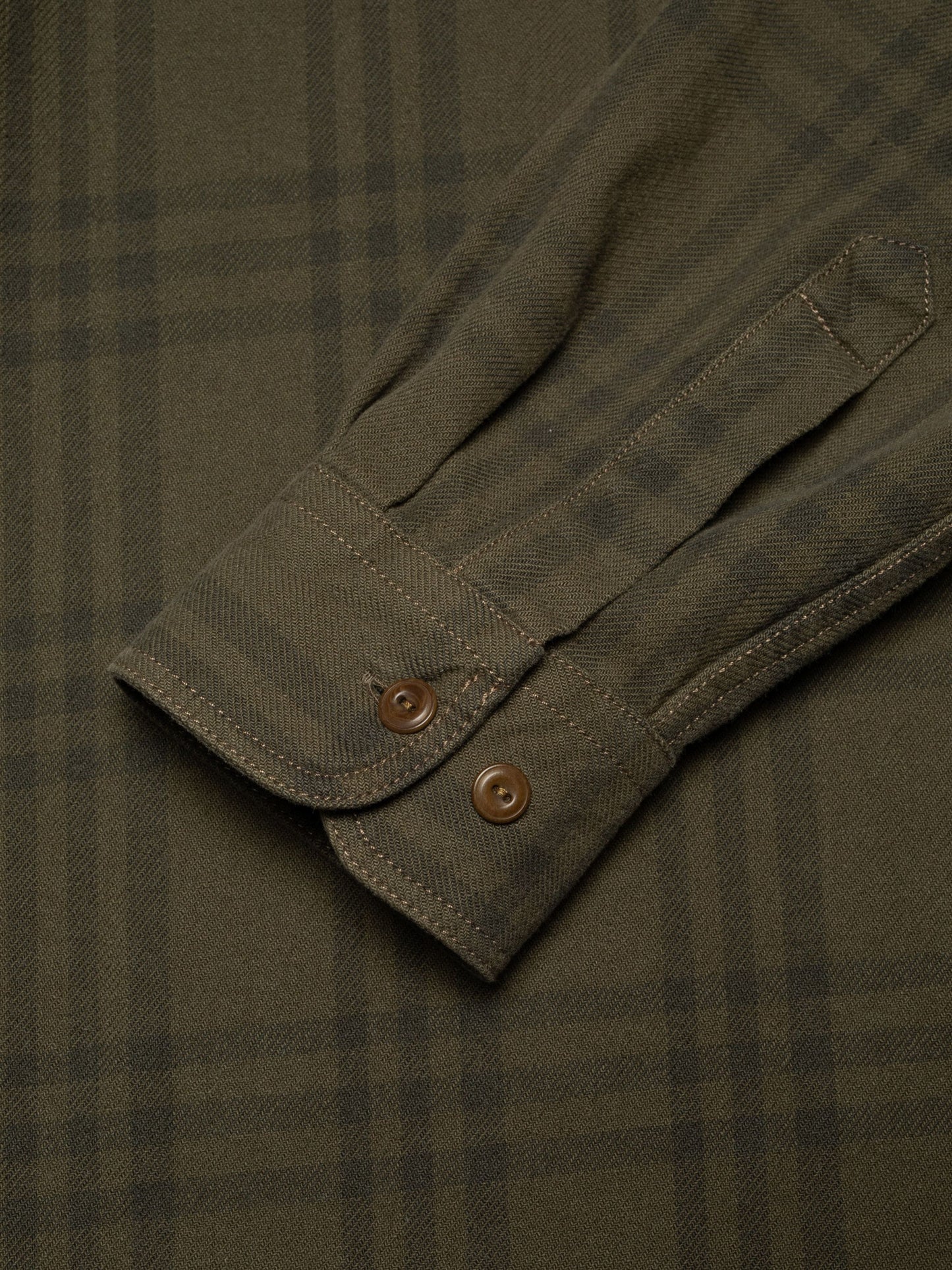 Julian Worker Plaid Check Shirt, Olive