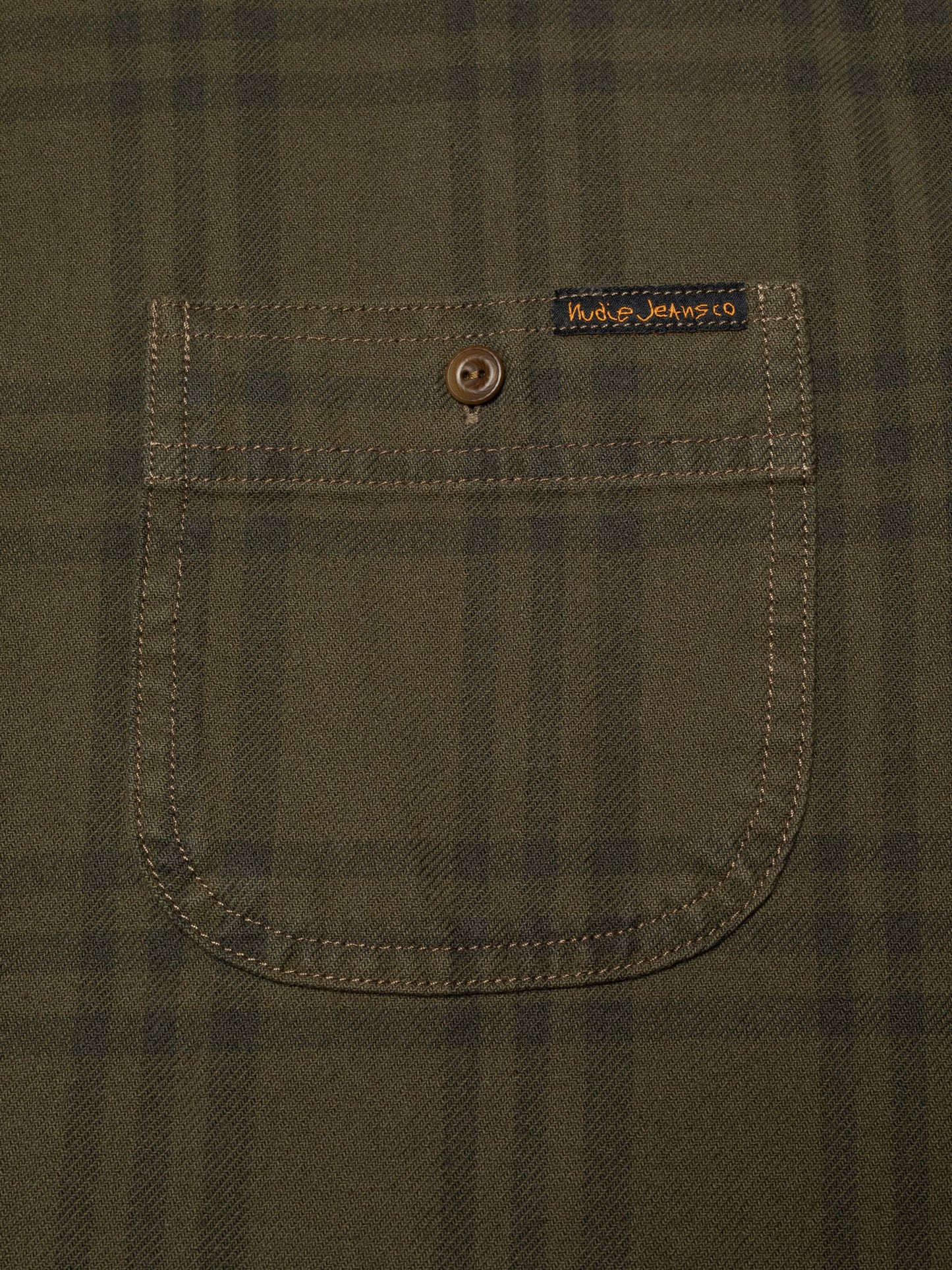 Julian Worker Plaid Check Shirt, Olive