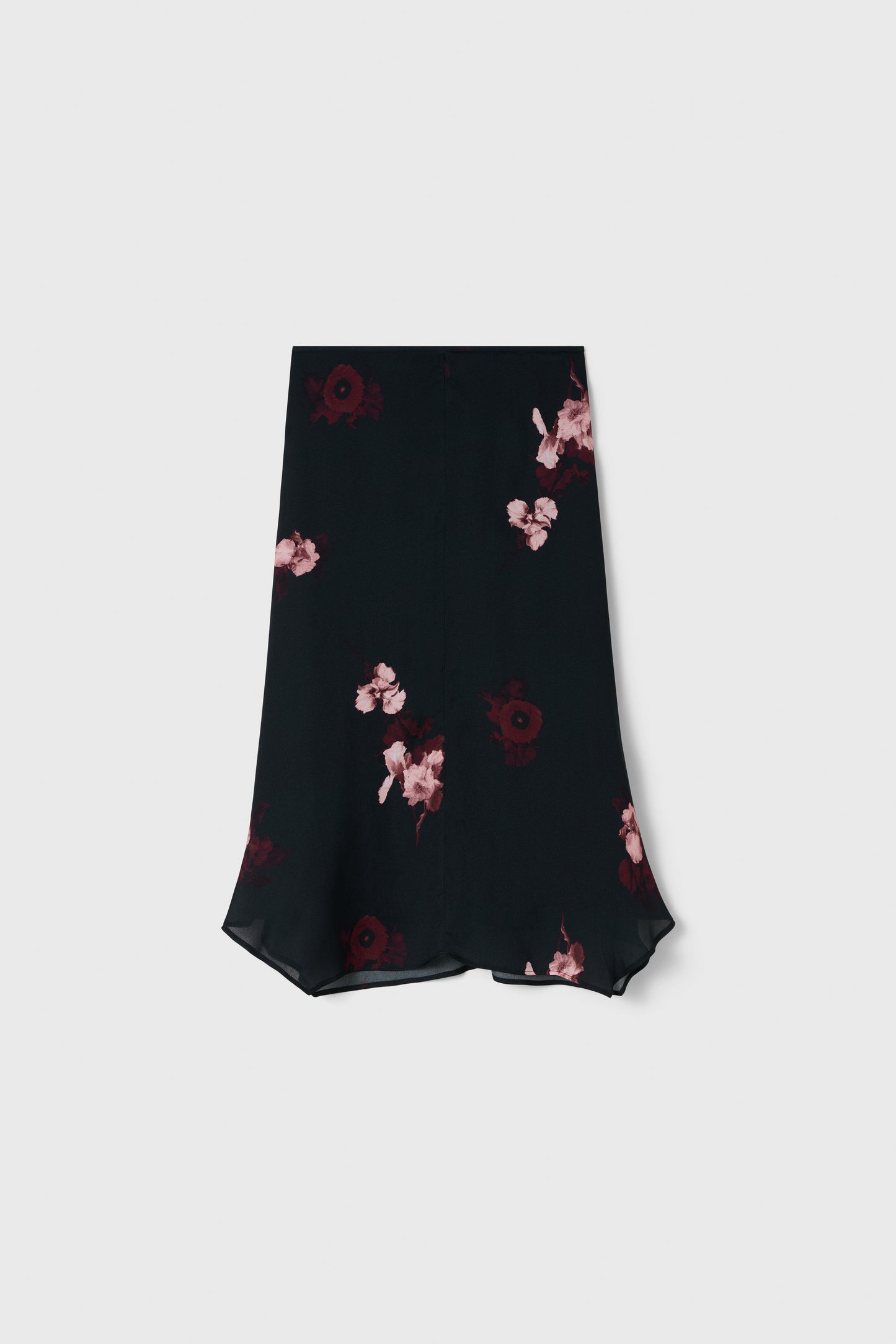 Amelia Bouquet Skirt Wine/Black