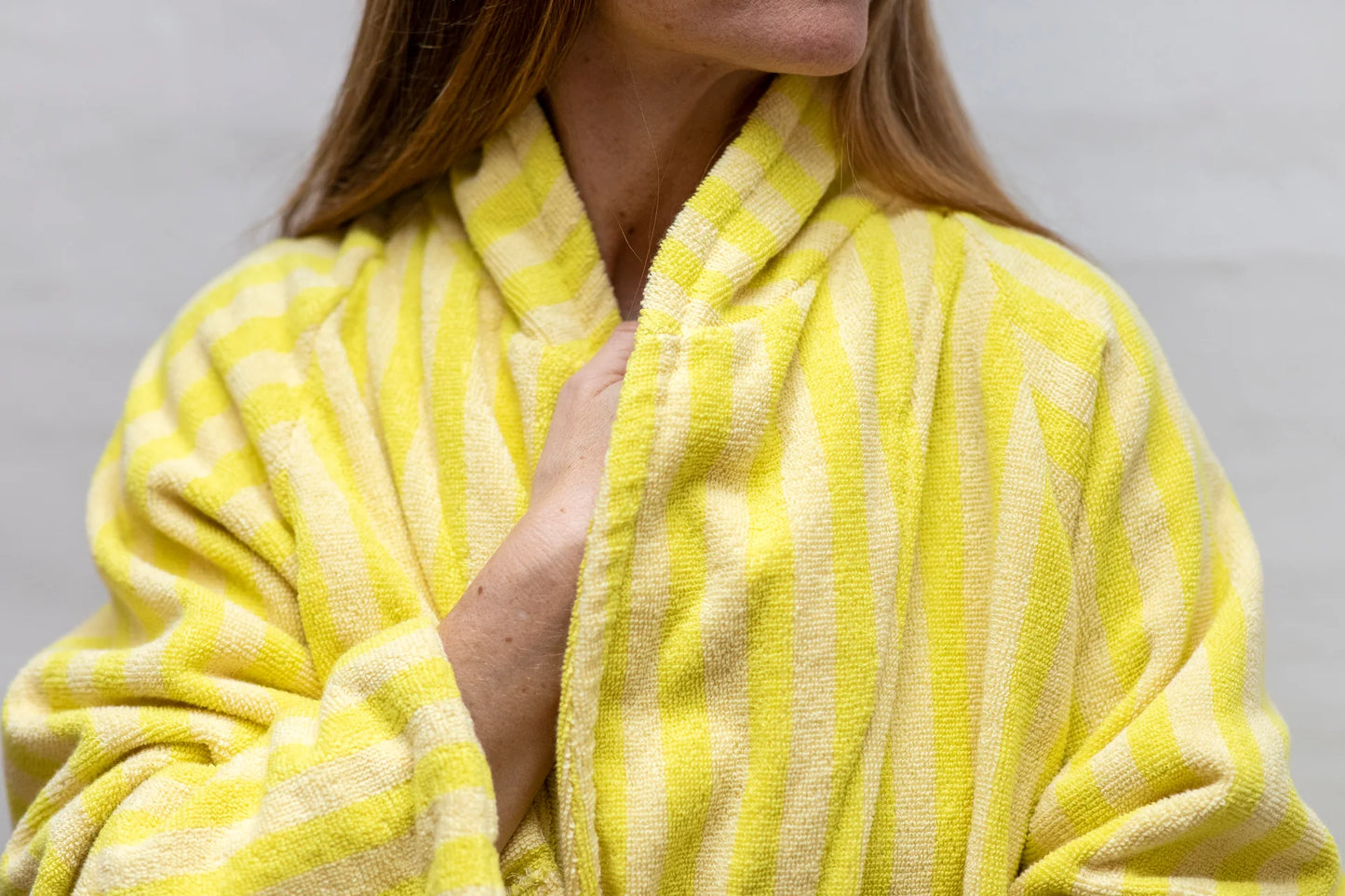 Naram Bathrobe, Pristine & Neon Yellow