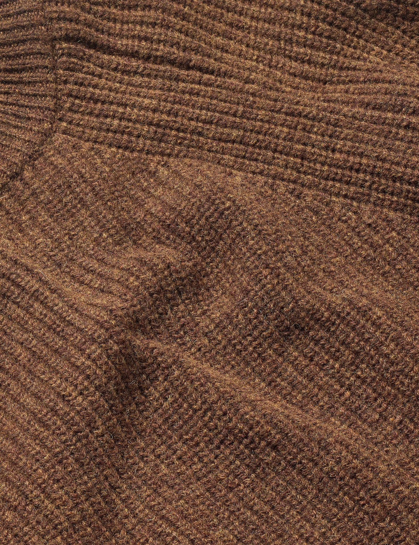 Delta Wool Rib Knit, Wood Melange