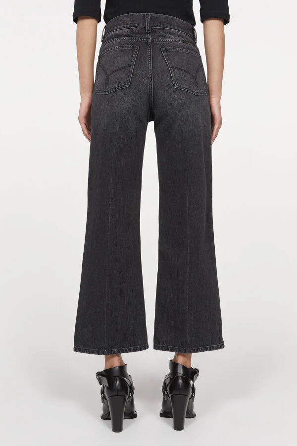 Mini Culotte Denim, Black