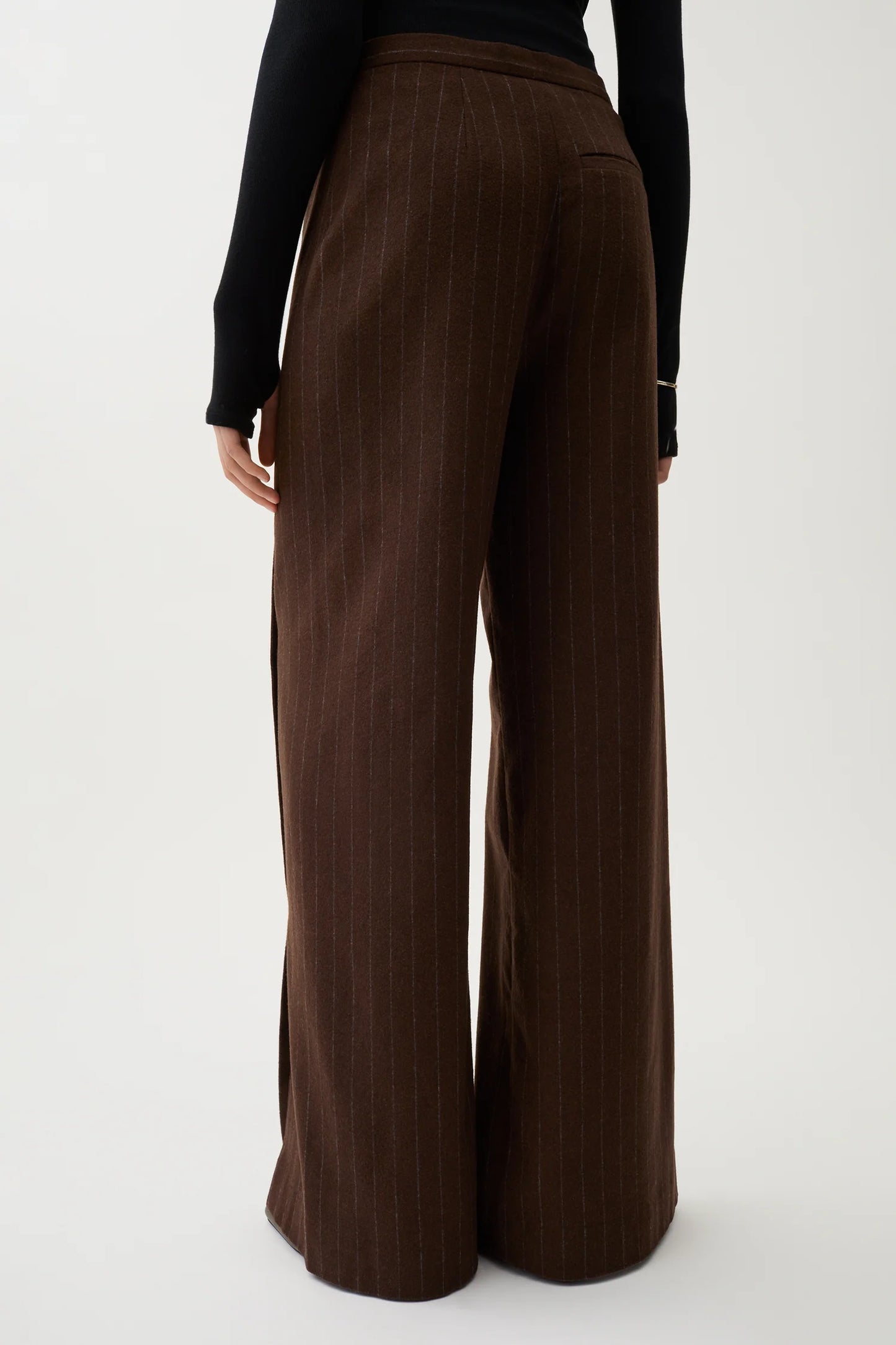 Rubin Pinstripe Pants, Chicory Coffee