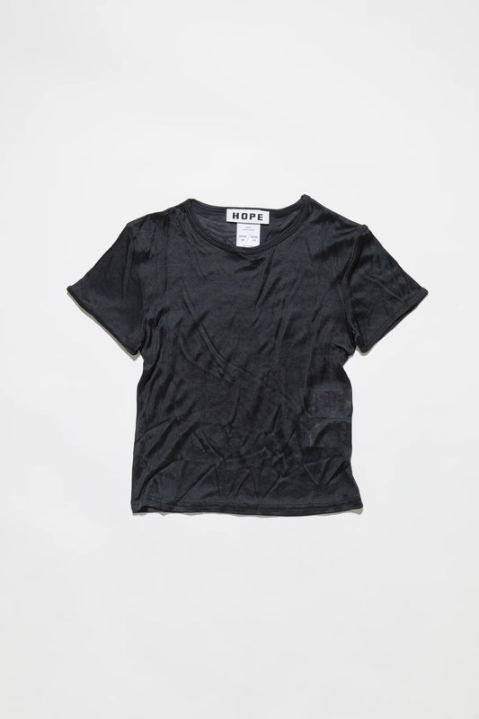 Vile T-shirt Shiny Blue Jersey