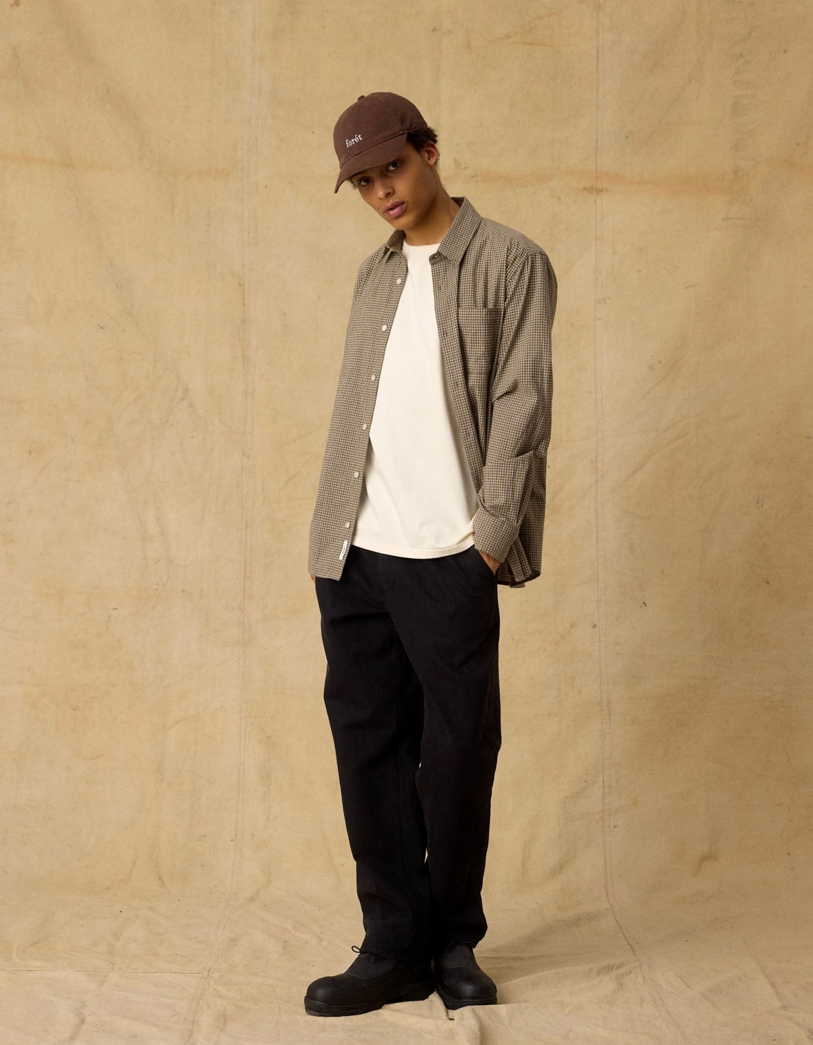 Clay Twill Pants, Black