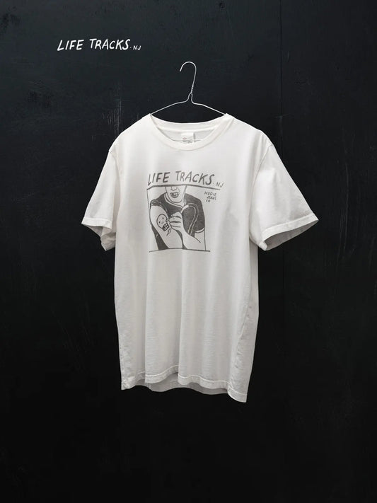 Roy Life Tracks T-shirt Chalk White