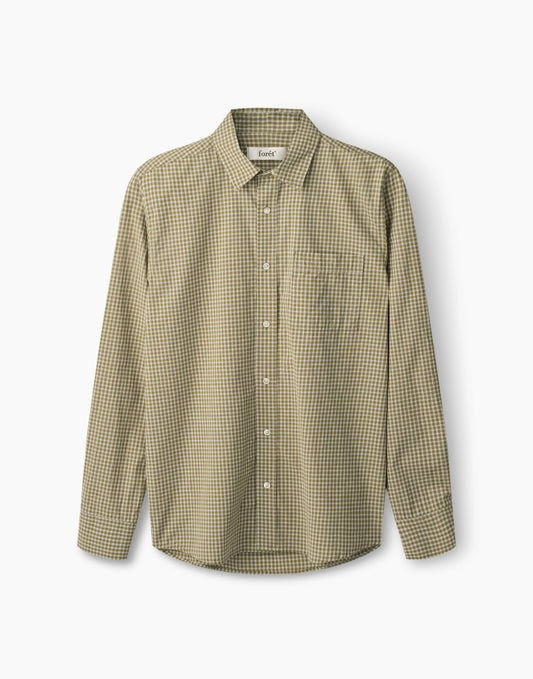 Maple Poplin Shirt Army/Cloud