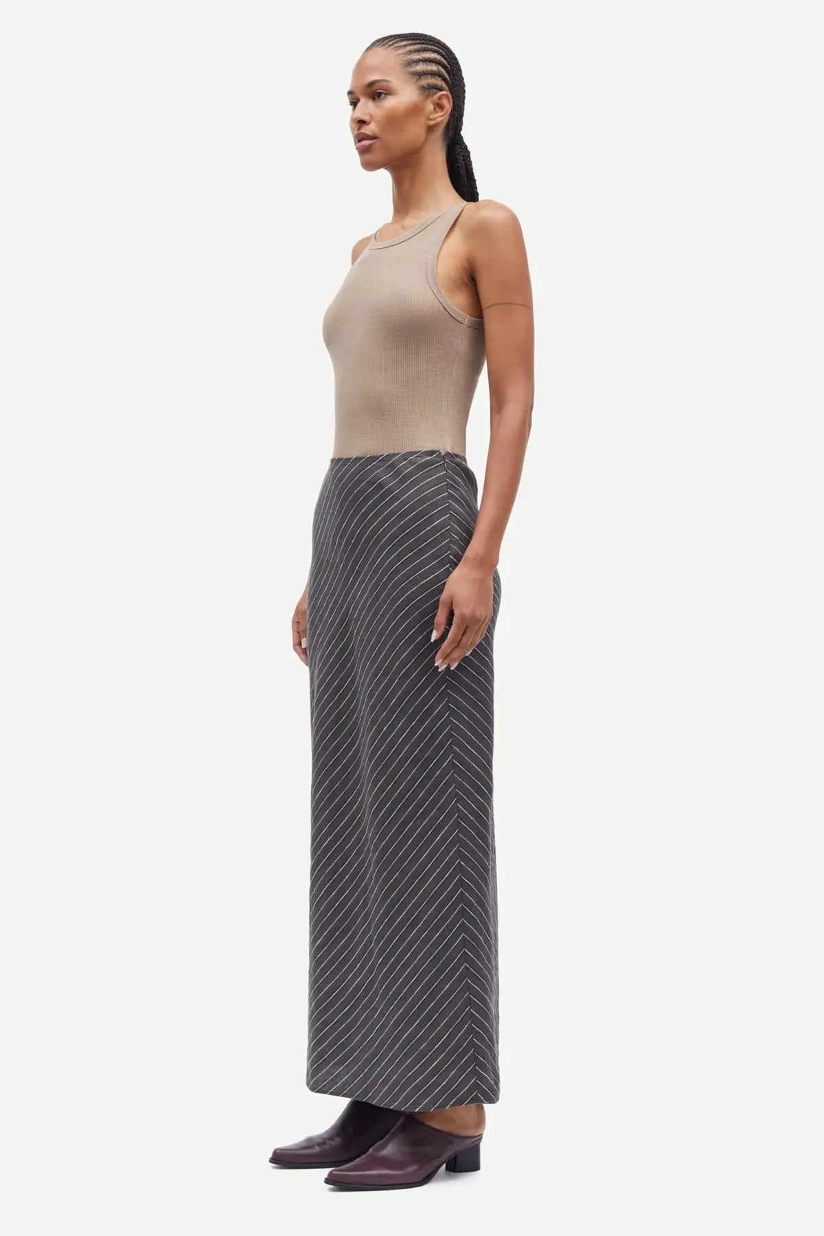 Saagneta Long Skirt, Beluga St