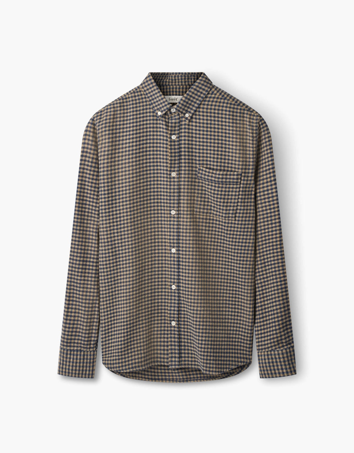 Creek Flannel Shirt Burnt Khaki/Navy
