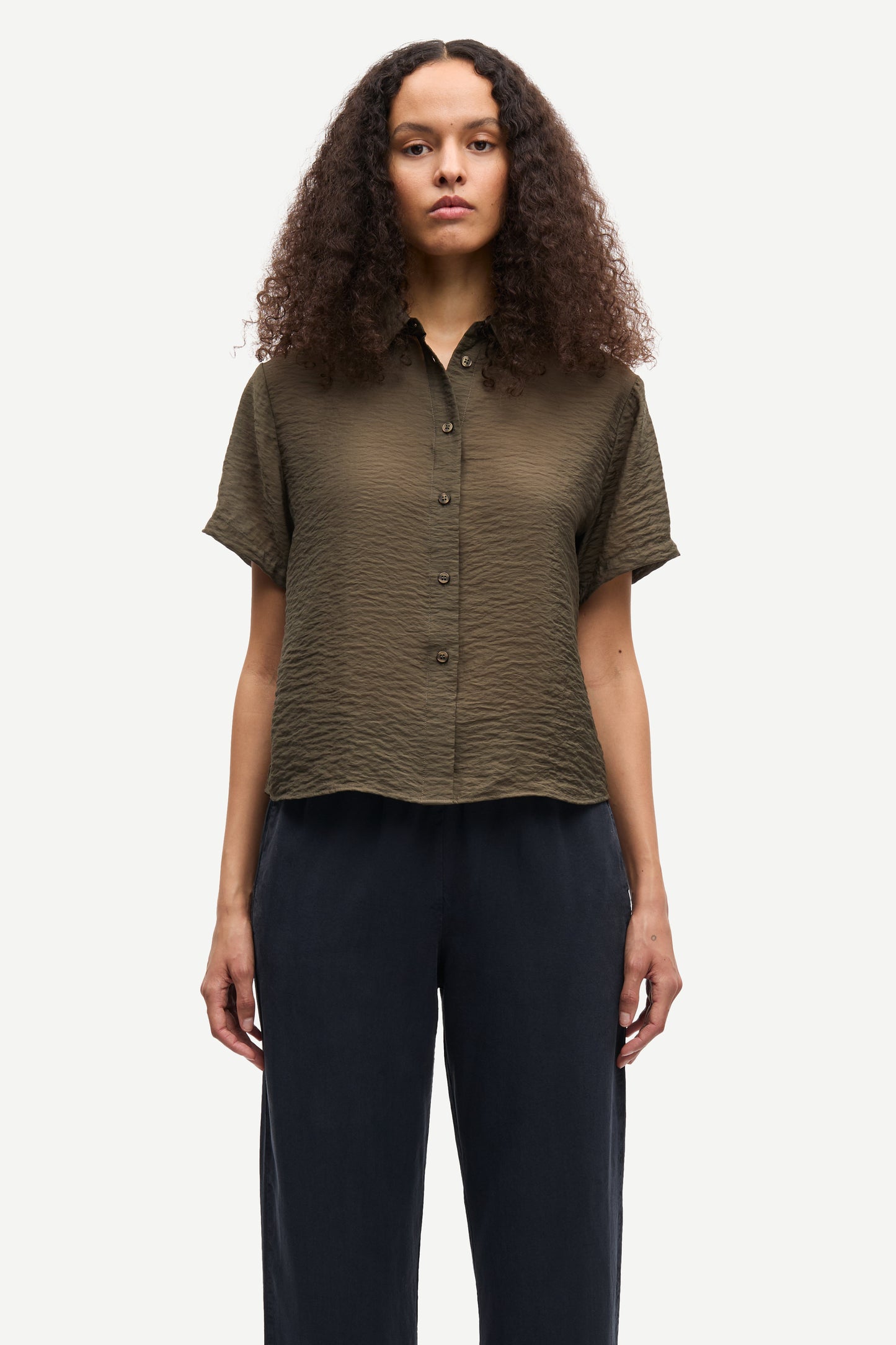 Saminna SS Shirt, Deep Forest