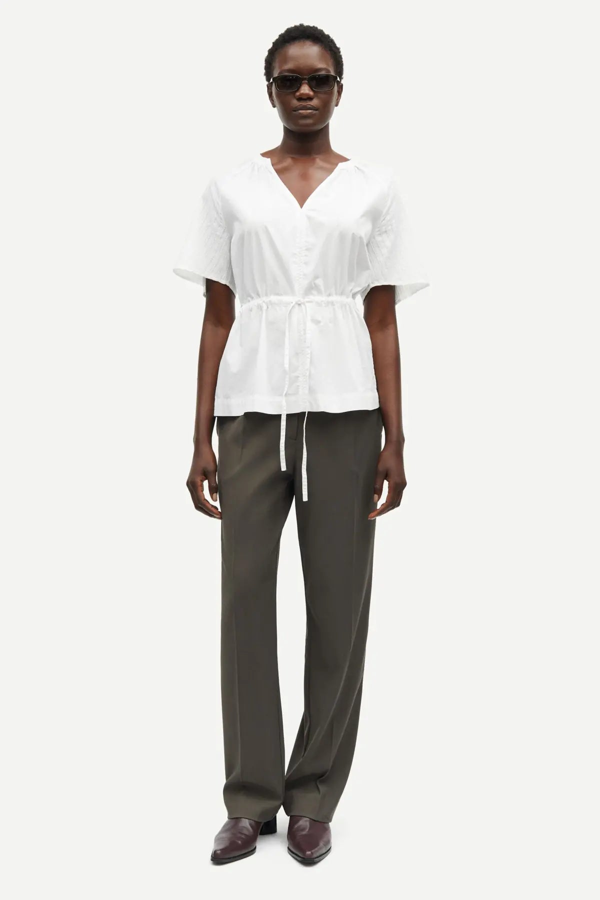 Satoma Blouse, White