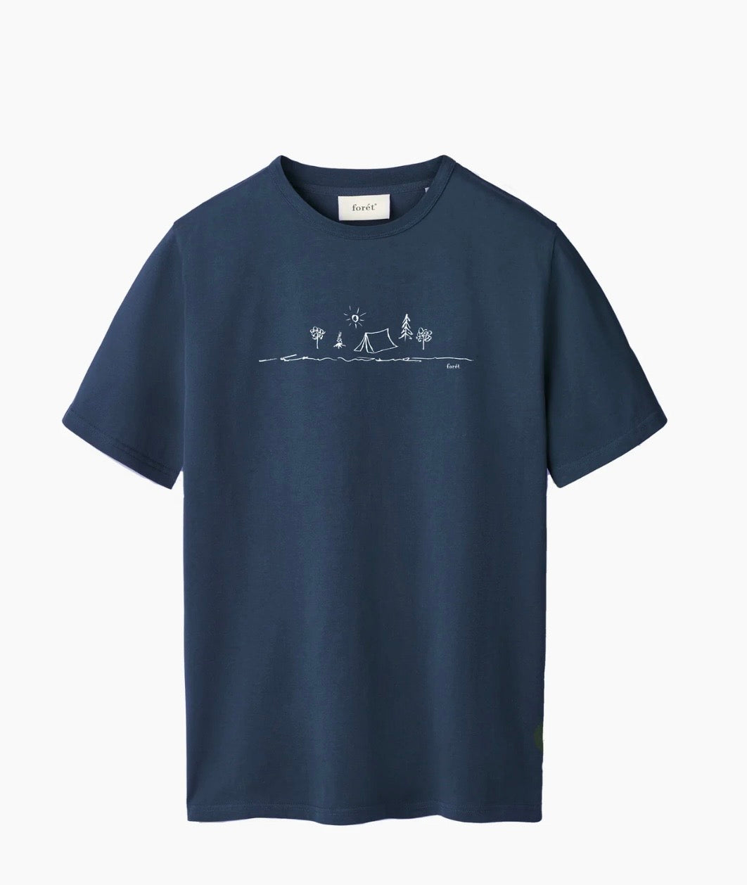 Campsite T-shirt Navy, Forét, Såininorden