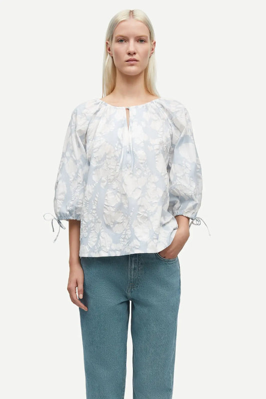 Samatera SS Blouse Peony Egret
