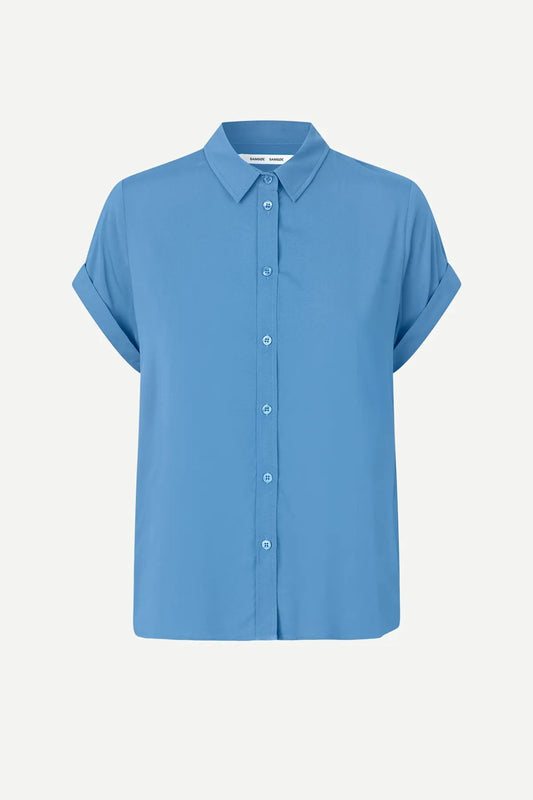 Majan SS Shirt Blue Jasper