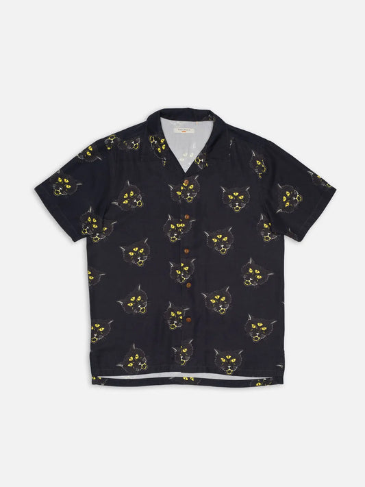 Arvid The Cat Hawaii T-shirt Antracite
