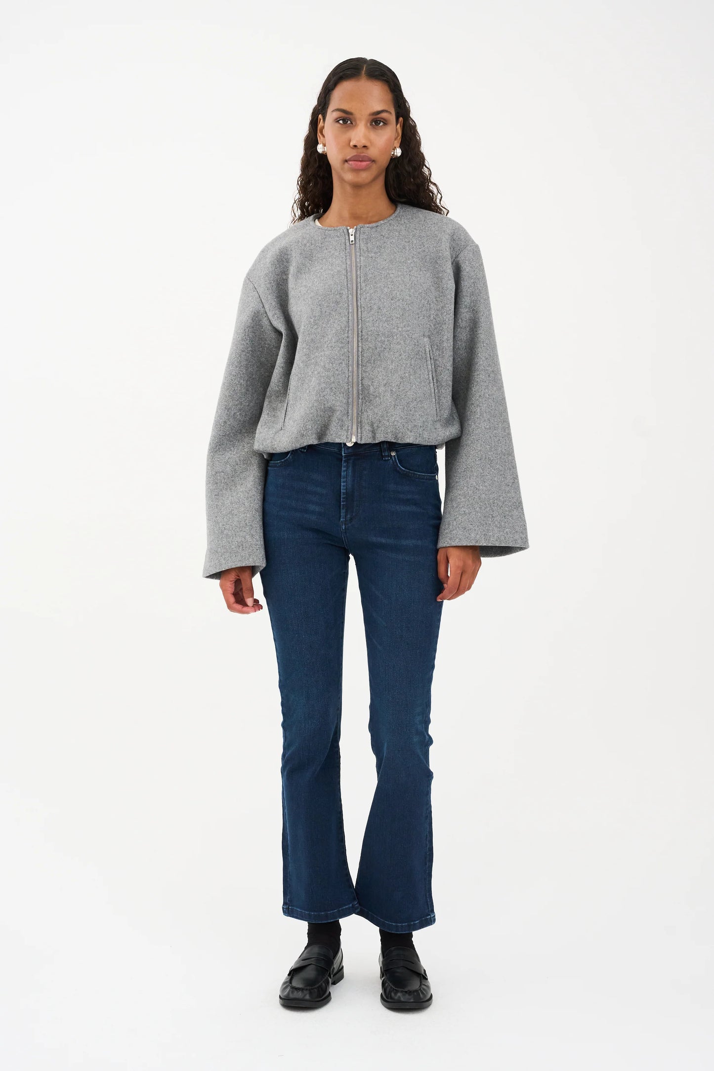 Johanna Kick Flare Jeans, Cool Midnight Blue