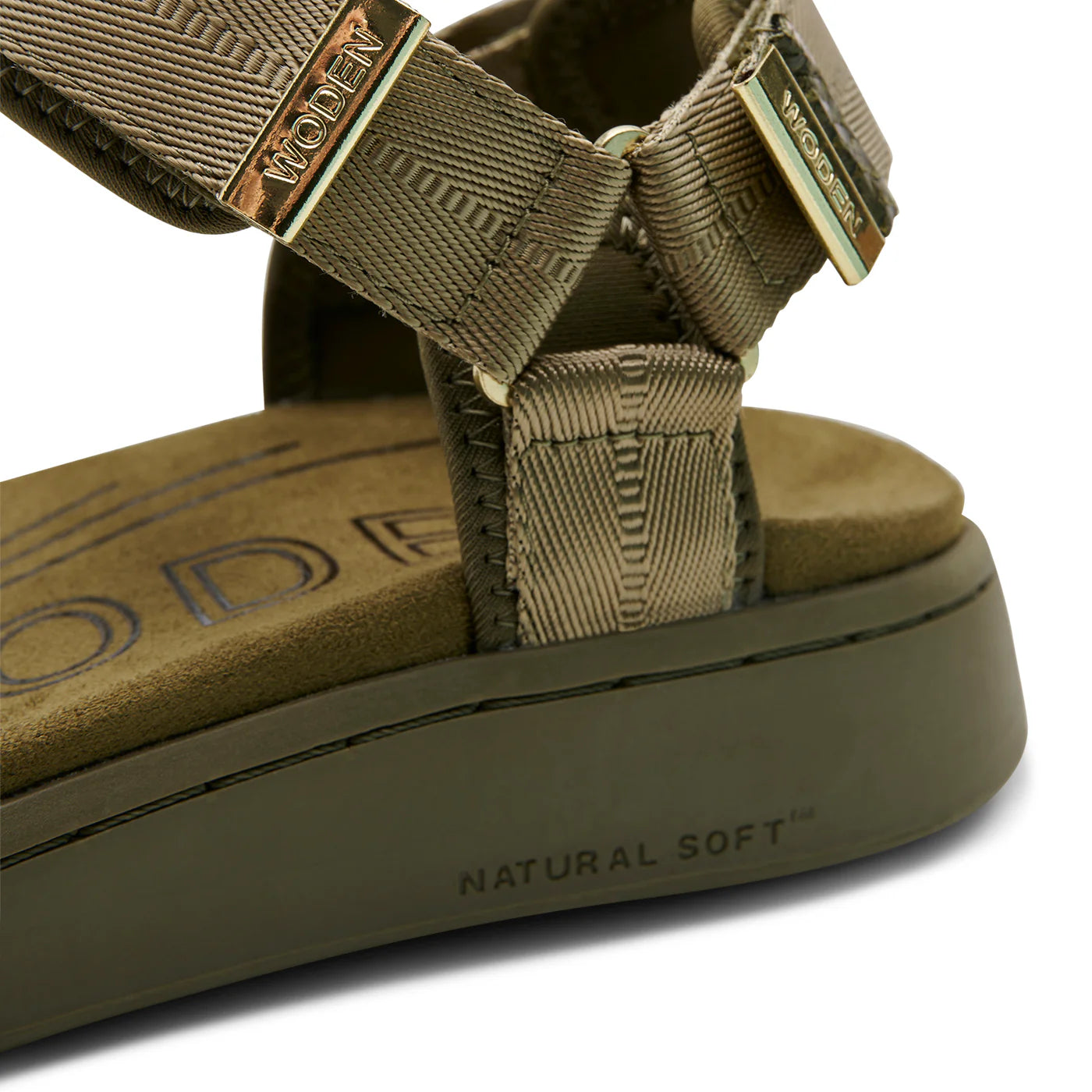Line Sandal, Dark Olive