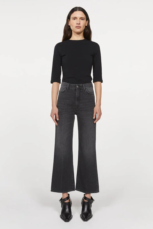 Mini Culotte Denim, Black