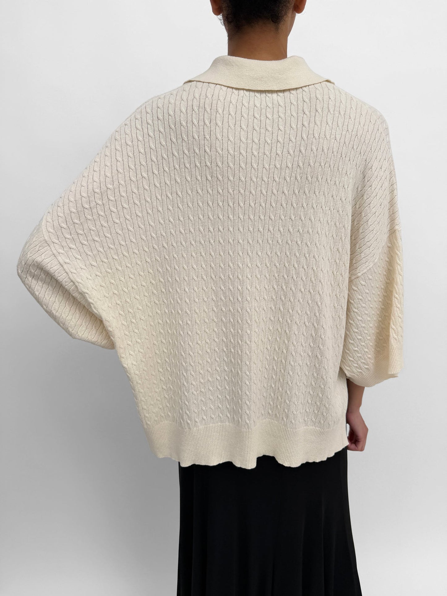 Adore Cable Sweater, Linen