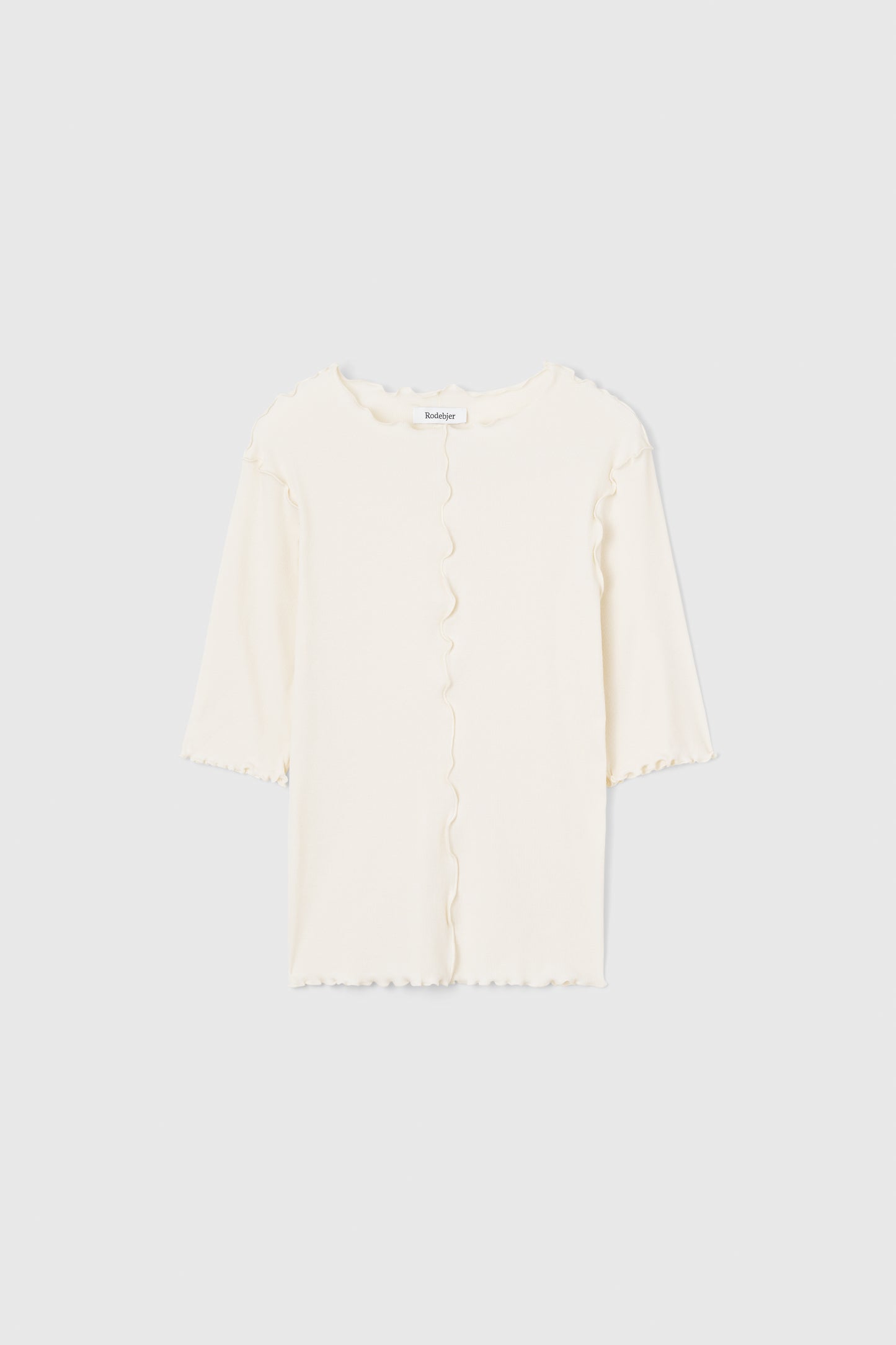 Samantha Rib Jersey Top, Off White