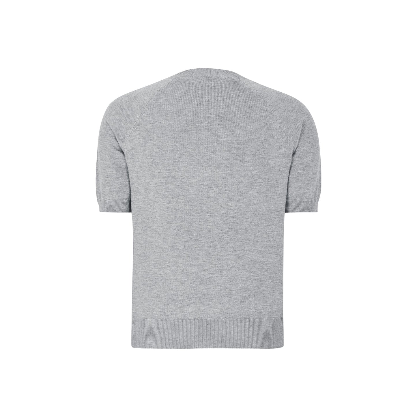 SRMarla SS O-neck Knit, Light Grey Melange