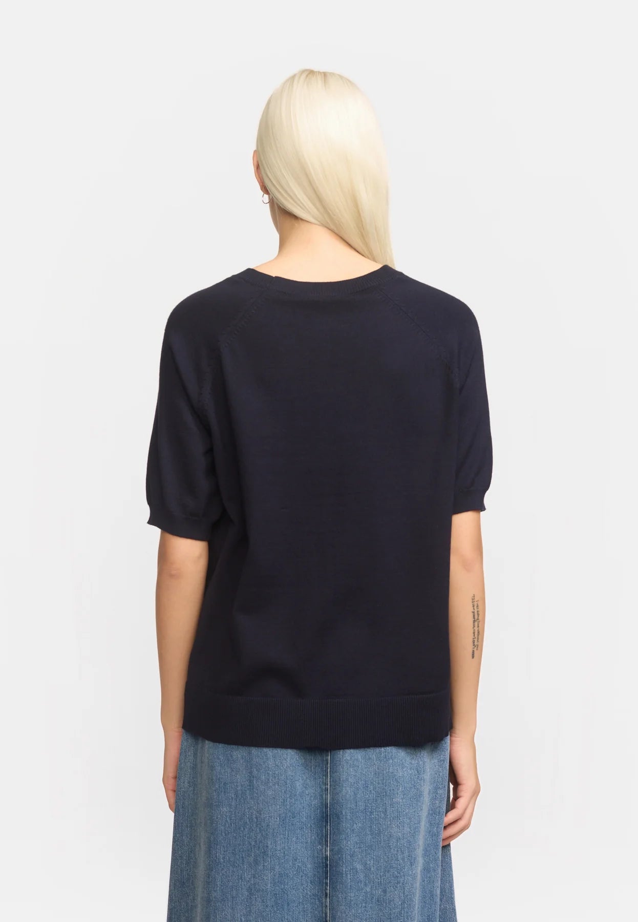 SRMarla SS O-neck Knit, Total Eclipse